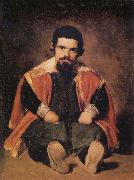 Diego Velazquez A Dwarf Sitting on the Floor oil painting reproduction